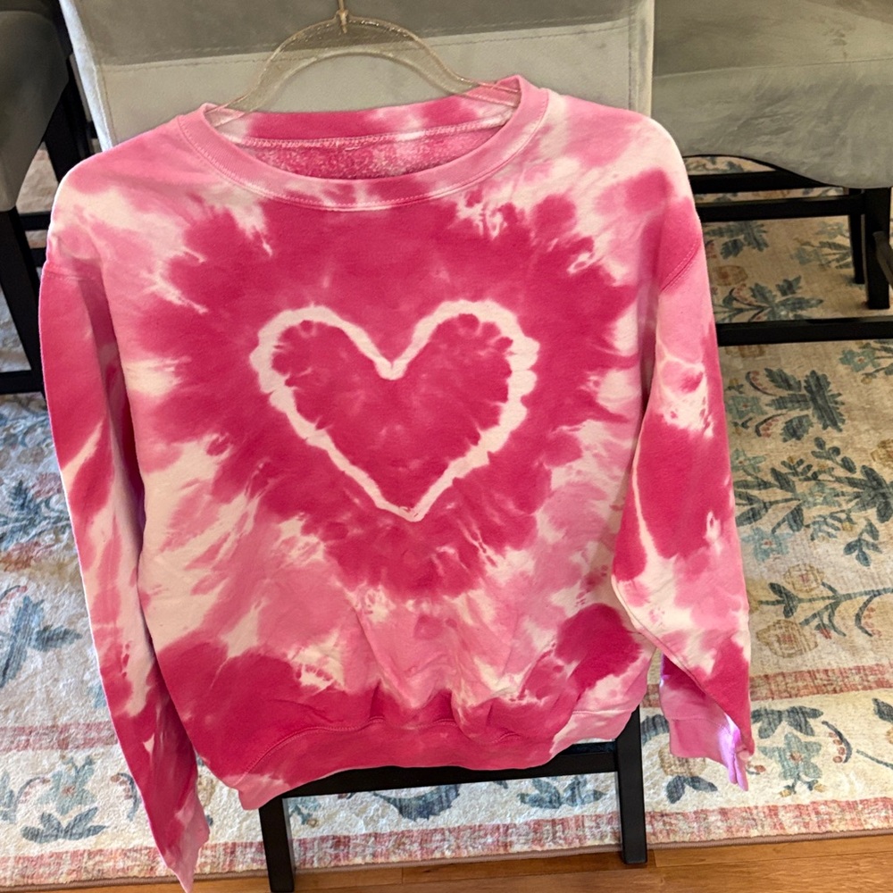 Vibrant Pink Tie-Dye Sweatshirt